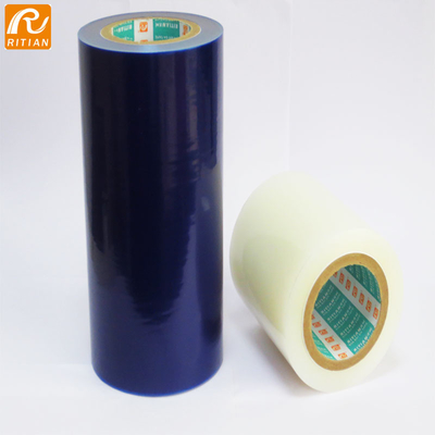 Adhérence moyenne bleue de film protecteur du PE/PVC enveloppant la bande pour le boeuf inoxydable de empaquetage en métal