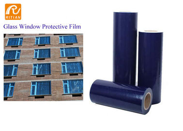 Longueur adhésive protectrice du PE 50~500M de feuille de plastique de fenêtre extérieure en verre de miroir