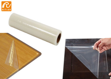 Bout droit protecteur en plastique transparent de petit pain de film de protection de surface de PE pour des meubles