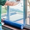Anti film extérieur de protection de Scrtach de PE transparent clair bleu pour Windows et le mur rideau en verre