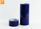 Taille adaptée aux besoins du client par couleur bleue extérieure de film protecteur de PE de protection avec le noyau en plastique
