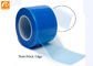 Adhérence acrylique de PE de barrière de film de pouce médical bleu du petit pain 4x6 avec le logo adapté aux besoins du client