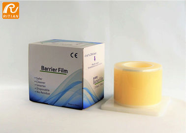 Logo acrylique dentaire médical de coutume de pouce de l'adhérence 4x6 de petit pain de film de barrière de PE clair