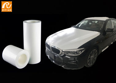 Adhérence moyenne matérielle de couleur de polyéthylène des véhicules à moteur blanc de film protecteur
