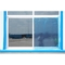 Fenêtre bleue de PE de pellicule de polyéthylène de bonne qualité et film extérieur en verre de protection