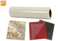 Feuille en plastique adaptée aux besoins du client de ruban adhésif de film protecteur de tapis de PE pour le tissu de plancher