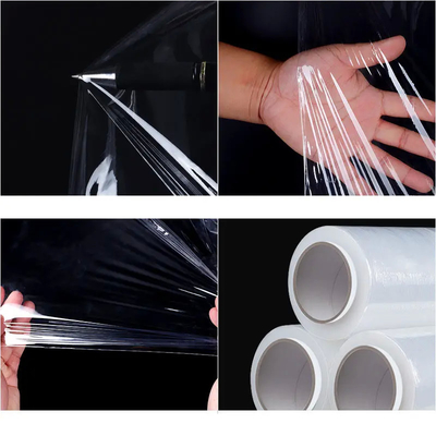 Un bon prix. Le petit pain enveloppant le PE transparent de Mic Packing de film d'emballage de décoration de film de bout droit de PE a adapté flexible aux besoins du client fonctionnel multi en ligne