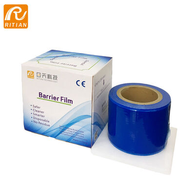 Un bon prix. Film protecteur transparent bleu en PE avec une force d'adhérence élevée et un retrait sans résidus pour les applications de barrière dentaire et médicale en ligne