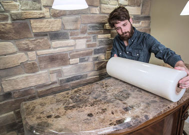 Un bon prix. Le film protecteur de PE de retrait pour les partie supérieure du comptoir de marbre ne s'inquiètent aucun résidu 1240mm*200m en ligne