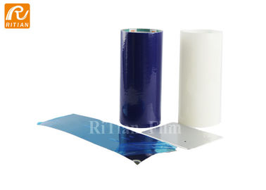 Un bon prix. Film protecteur transparent/bleu pour des appareils d'acier inoxydable 50 microns d'épaisseur en ligne