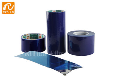 Un bon prix. Aucune couleur moyenne de bleu de l'adhésif 30-100 MIC d'enveloppe en plastique de film protecteur de PE de congé de colle en ligne