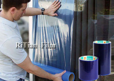 Un bon prix. Film protecteur de PE bleu auto-adhésif pour la protection provisoire de verre de fenêtre en ligne