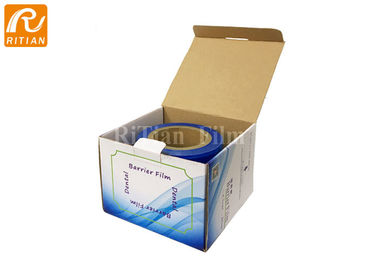 Un bon prix. Feuilles bleues dentaires jetables du film 1200 de barrière par petit pain qu'aucun congé de résidu après n'enlevez en ligne